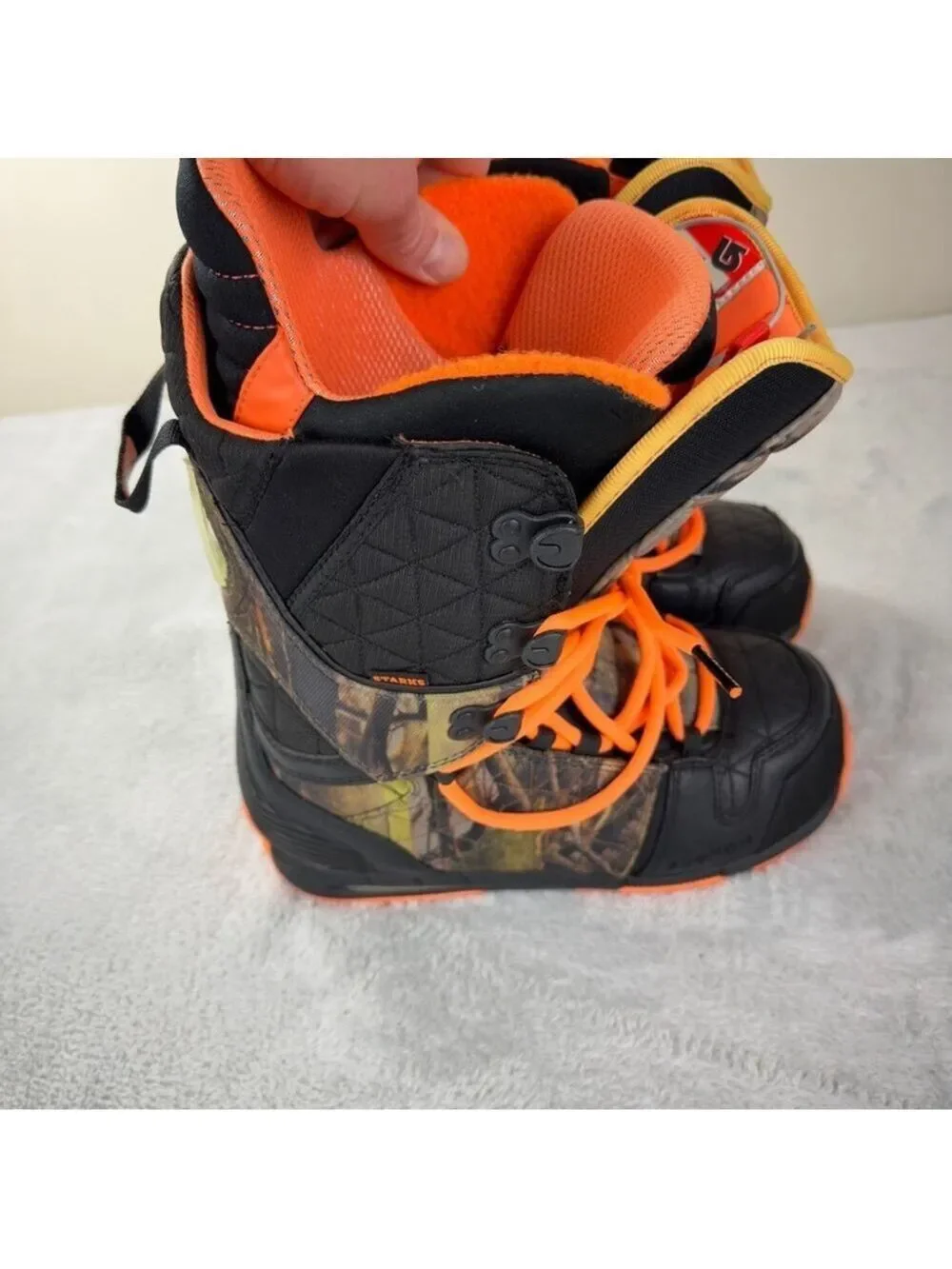 Burton Men's Size 9.5 US/8.5 UK/42.5 EU Hail Starks Snowboard Boots Tree Camo